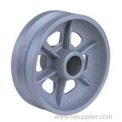 Cast iron wheel made of cast iron