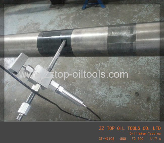 Cased hole drill stem testing tool Vertical shock absorber fullbore