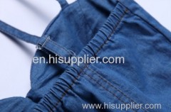 Women shoulder strap denim jean spaghetti strap dress S131217