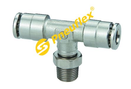 BPB Male Swivel Branch Tee Brass Push in Fitting