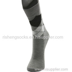 men argyle cotton socks