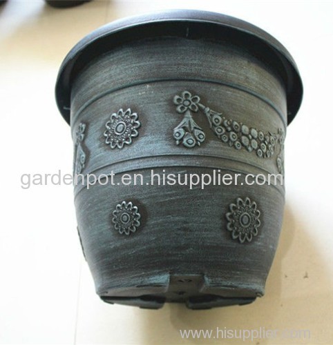 antique flowerpot,round garden planter,cheap flower pot ,nursery pot ,painted flower pot