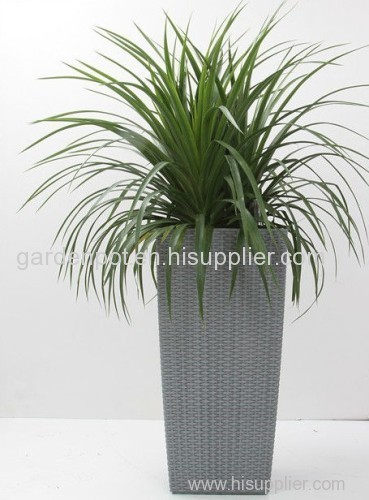 Large outdoor flowerpot classic series rattan weaving plastic flower pot