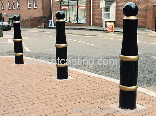 cast iron bollard roadblock