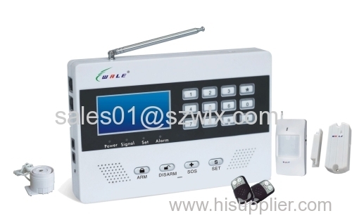 Wireless 99 zone GSM Security Home Alarm System with LCD Display