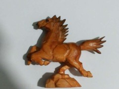 Running Horse Shape Wood Carvings