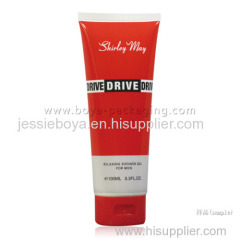 Cosmetic plastic tube for liquid foundation