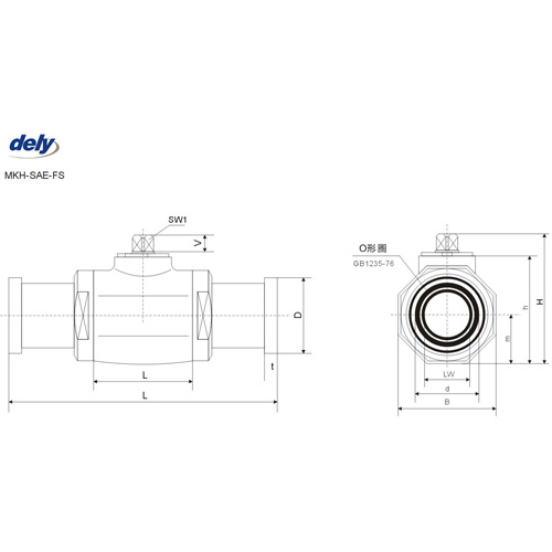 BKH-SAE-FS, MKH-SAE-FS 2 way carbon steel high pressure ball valve pipe connector