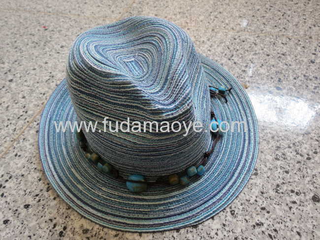 Cheap Colourful Straw Hat/fedora hats for sale