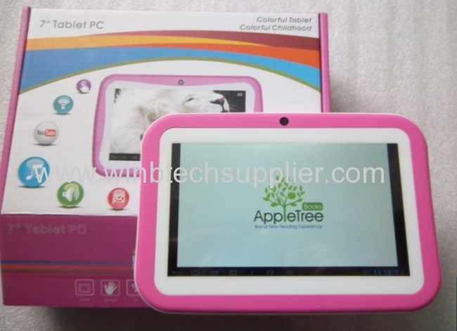 2014 Kids Tablet PC M755 with Educational Apps & Kids Mode 7 inch Capacitive Screen Android 4.1 Dual Cam Wifi 