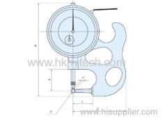 Dial Plastic Pipe Gauge