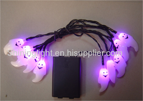LED light with Halloween decoration by battery operate