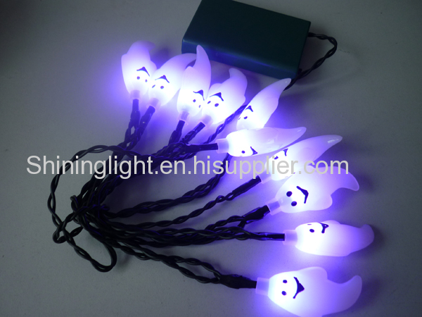 LED light with Halloween decoration by battery operate