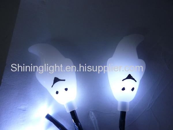 LED light with Halloween decoration by battery operate