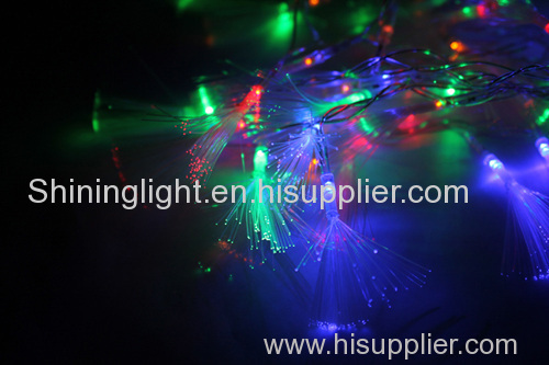 LED string light with optical LED Optical fiber light Fairy lights party wedding light holiday light hotel