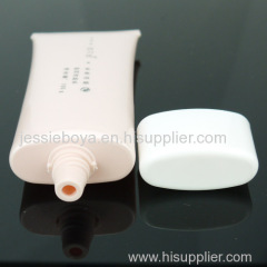 30ml transparent plastic tube with screw cap Gold mat cap