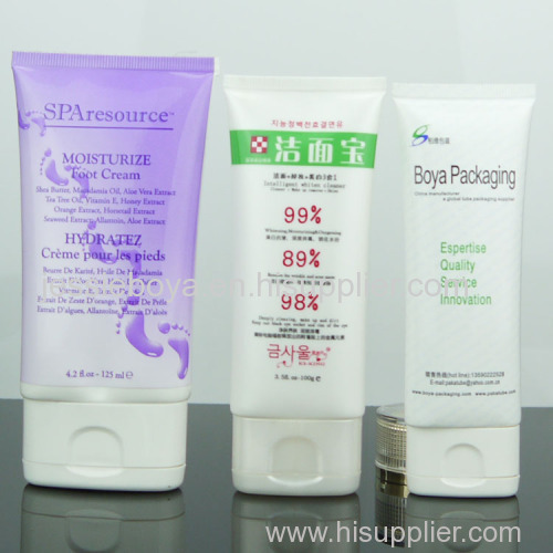 clear plastic tube for cosmetic