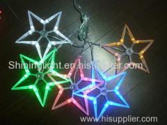 Star curtain light window curtain light Pentagram decoration lights party wedding