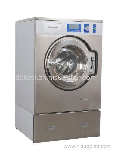 Self-service commercial front loading washing machine