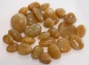 yellow pebble ,yellow polished stone ,garden stone , yellow pebble tile