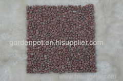 red polished stone . red pebble , garden stone , pebble tile