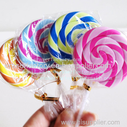 promotional lollipop erasers for shoppe