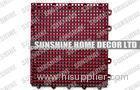 Colorful PP Sport Court Surface For Football Field 25 x 25 x 1.27cm