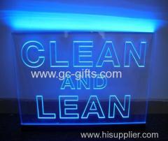 LED acrylic clean and lean billboard