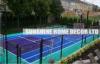 Commercial Tile Interlocking Floor Tiles , Recycled Badminton Court Surface