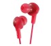 JVC Gumy Plus Ear Bud Headphones HA-FR6 Red W/MIC
