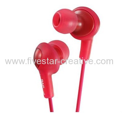 JVC HA-FR6 Gumy Plus Inner Ear Headphones with Remote MIC Red