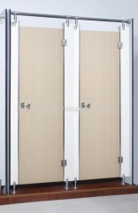 Wood color waterproof toilet cubicle partition board