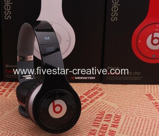 Monster Beats Wireless Bluetooth On Ear Headphones in Red