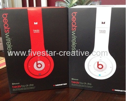 Monster Beats Wireless Bluetooth On Ear Headphones in Red