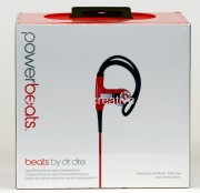 New Beats by Dr.Dre Powerbeats Red Clip on Earbud Headphones for iPhone iPod iPad