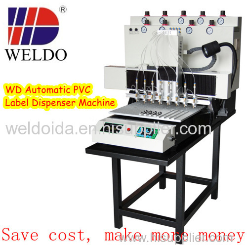 WD automatic soft pvc dropping machine for pvc luggage tag