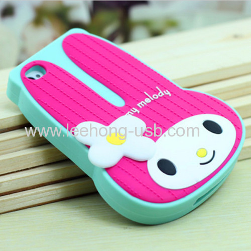 Cute 3D cartoon silicon phone case for iphone 5