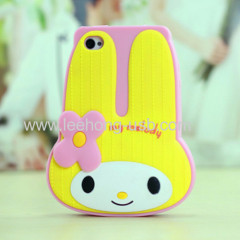 Cute 3D cartoon silicon phone case for iphone 5