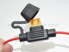 Waterproof In-Line Blade Fuse Holder with DC Connector For motorcycle accent LED light