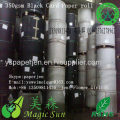 nature black paper card 500gsm