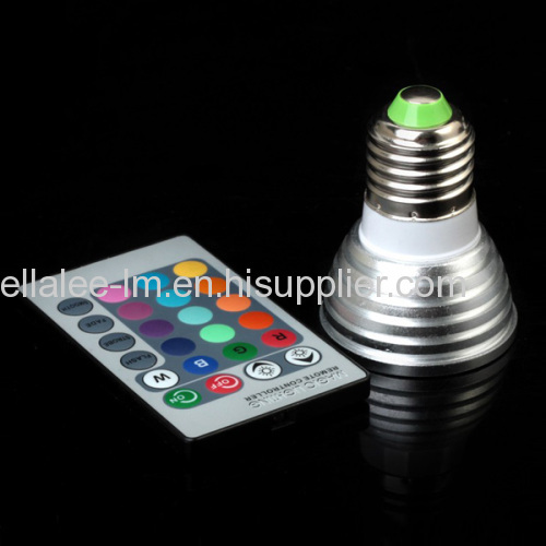 china LED rgb spotlights e27 manufactuer