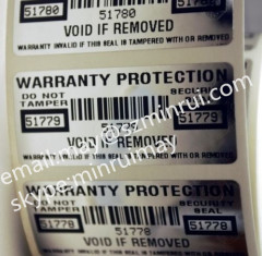 Tamper Proof Security VOID Label,Silver Warranty Void Stickers,warranty open void sticker