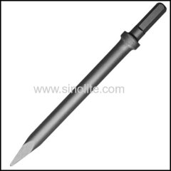 Hex shank oval collar chipping hammer chisel