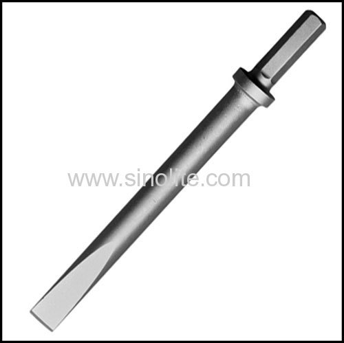 Hex shank oval collar chipping hammer chisel