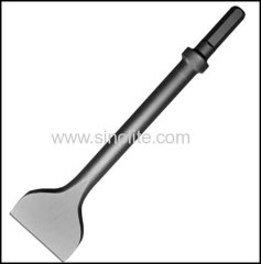 Hex shank oval collar chipping hammer chisel