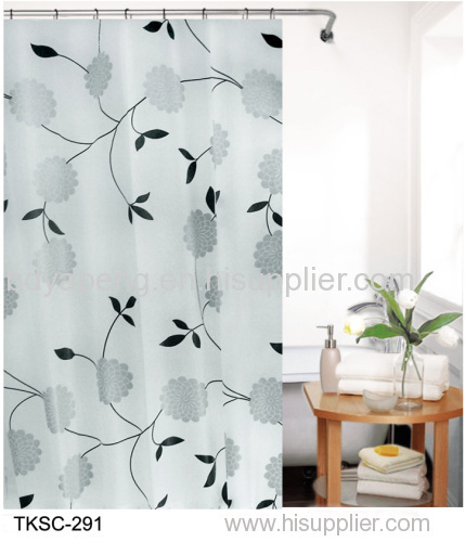 EVA printed shower curtain