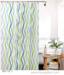 EVA printed shower curtain