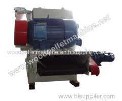 Drum wood chipper machine