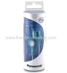 Panasonic RP-HV21 Portable Eardrops Earbud Headphones Blue