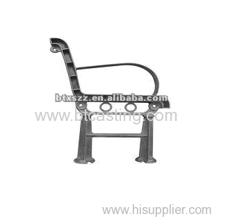 casting grey iron bench leg/bench side iron garden chair